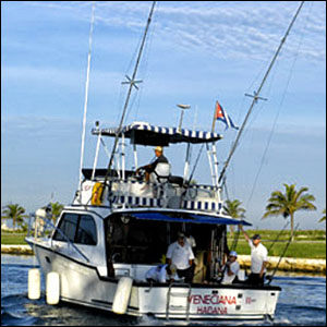 Boat in Ernest Hemingway International Billfishing Tournament via http://www.internationalhemingwaytournament.com/images/stories/fish/DSC_6712.jpg [Fair Use]